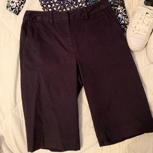 Talbots long Navy blue Bermuda shorts